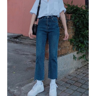 🍊 Quần jeans ống đứng xẻ gấu 🍊