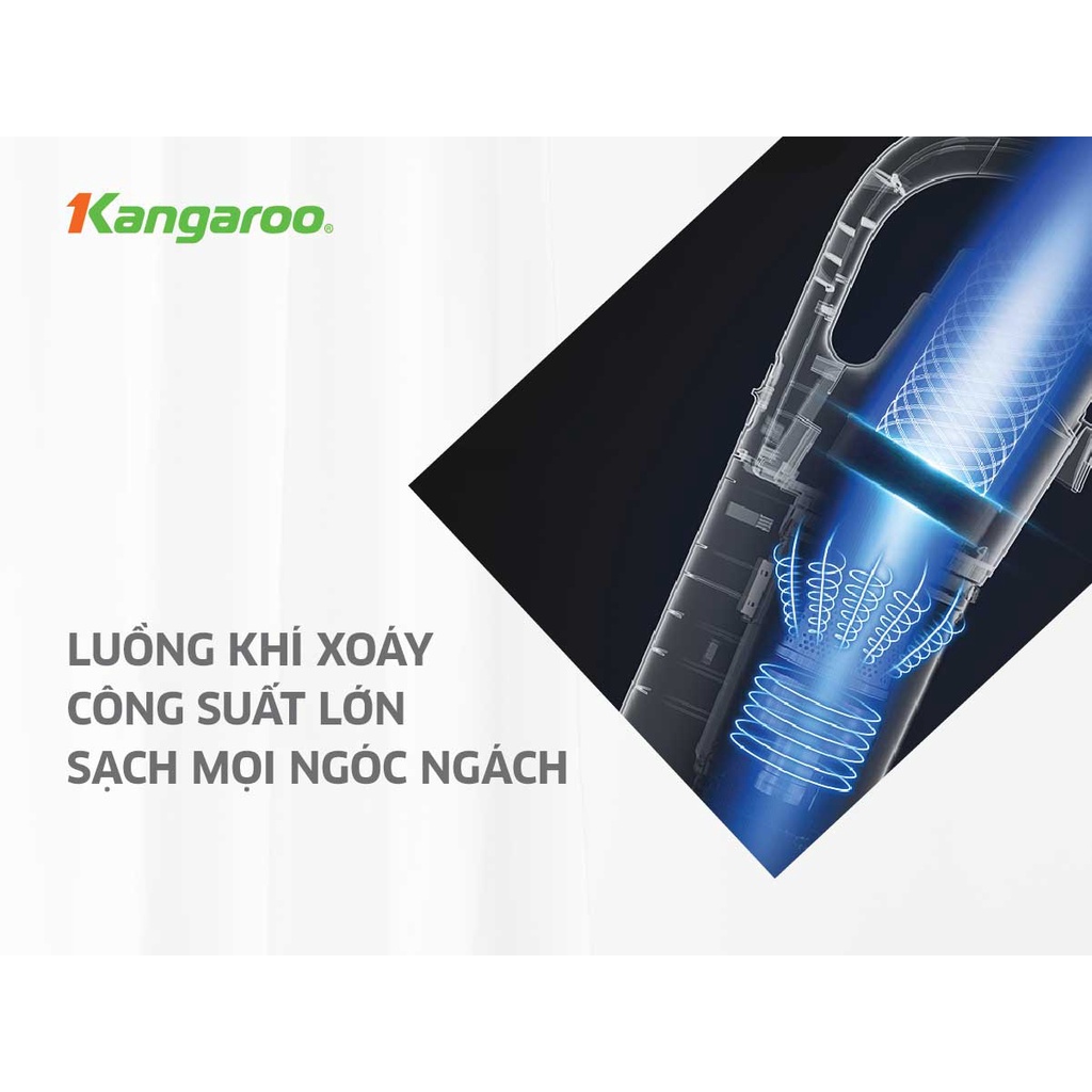 [Mã ELHA22 giảm 6% đơn 300K] Máy hút bụi cầm tay Kangaroo KGRB02 - bảo hành 12 tháng