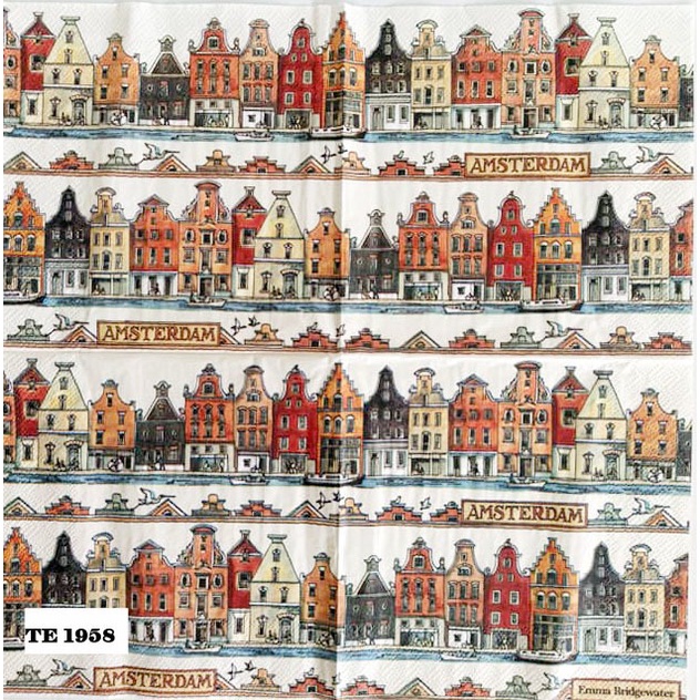 Mô hình nhân vật Tisu NAPKIN DECOUPAGE Eeropah 33X33CM TE 1958 TTS