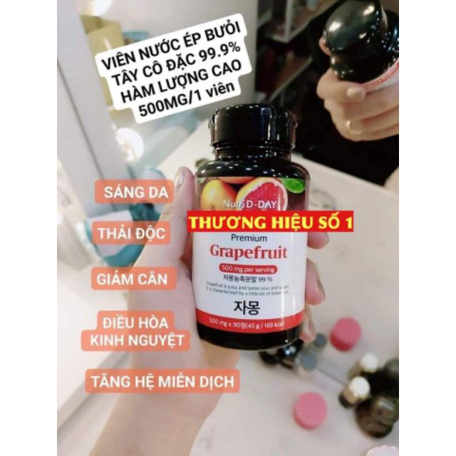 Viên cao bưởi giảm cân Nutri Dday 45g(500mg x 90 viên) | BigBuy360 - bigbuy360.vn