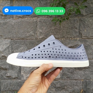 FREE SHIP ĐƠN 150K _Giày Nhựa Đi Biển - Chất Nhựa E.V.A Siêu Nhẹ, Không Thấm Nước - Màu Ghi