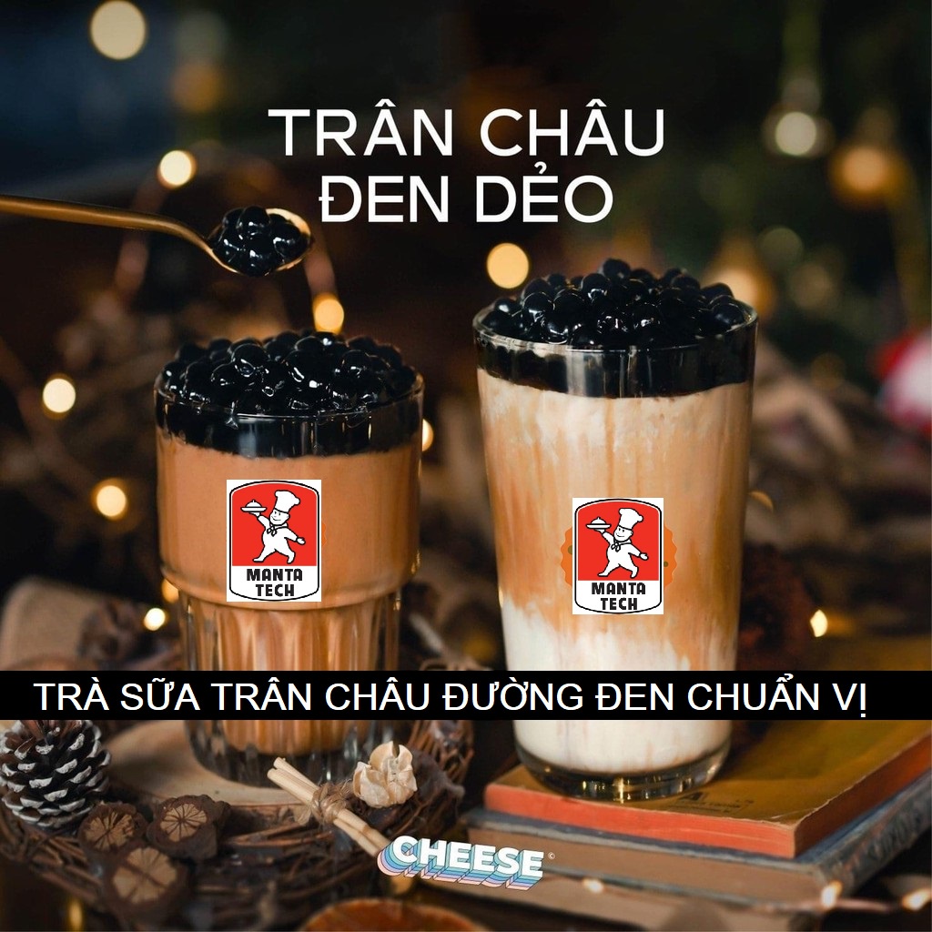 Trà Sữa Trân Châu Đường Đen🌽Set 25-30 cốc 🧋 Tặng Kèm Công Thức - Bếp nhà Manta