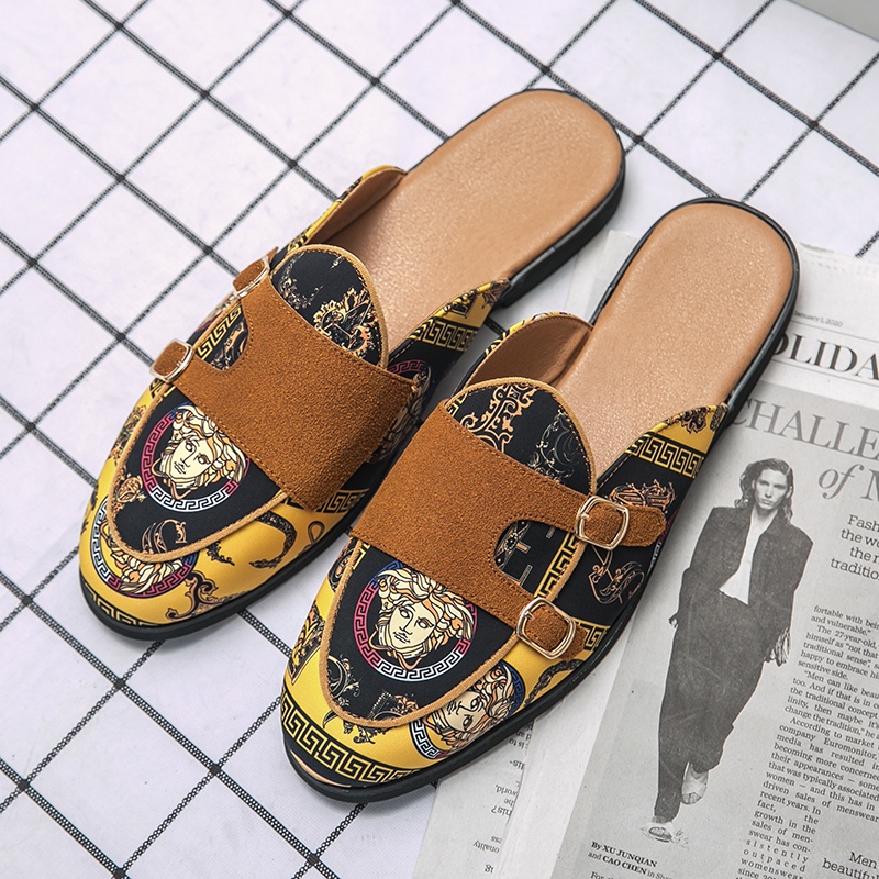 Giày Lười Da Phong Cách Retro Thời Trang Cho Nam