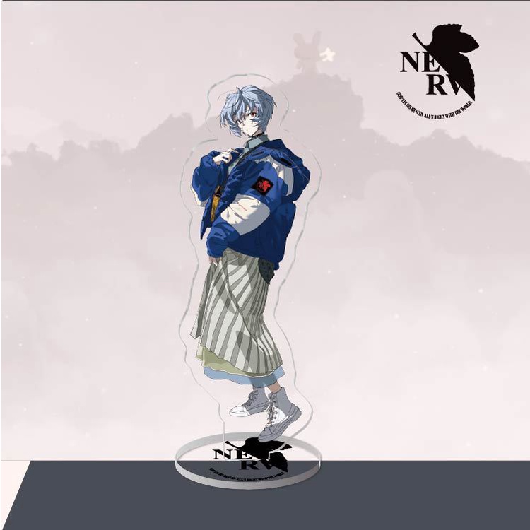 Giá Đỡ Acrylic Màu Neon Genesis Evangelion Asuka Shinji Lingpoli Cho Trang Trí