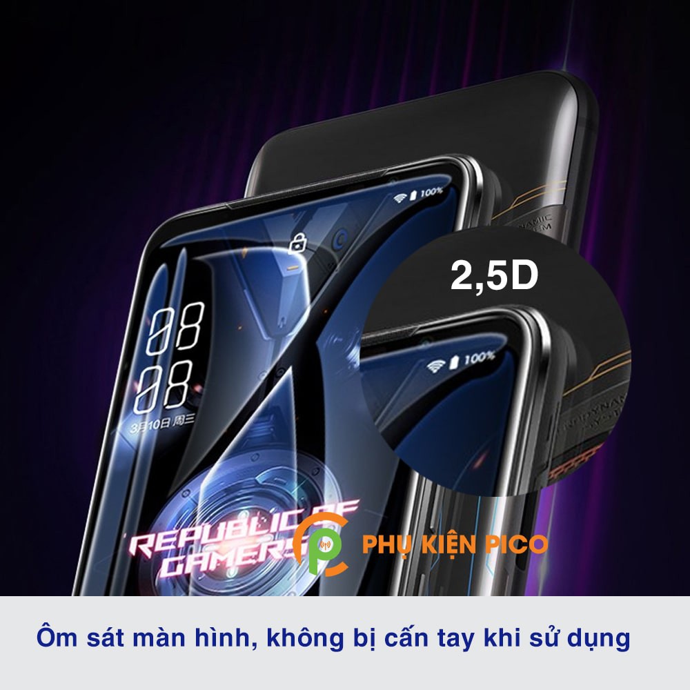 Kính cường lực Rog Phone 5 / Rog Phone 5s / Rog Phone 3 full màn hình chính hãng Gor - Dán màn hình RogPhone 5