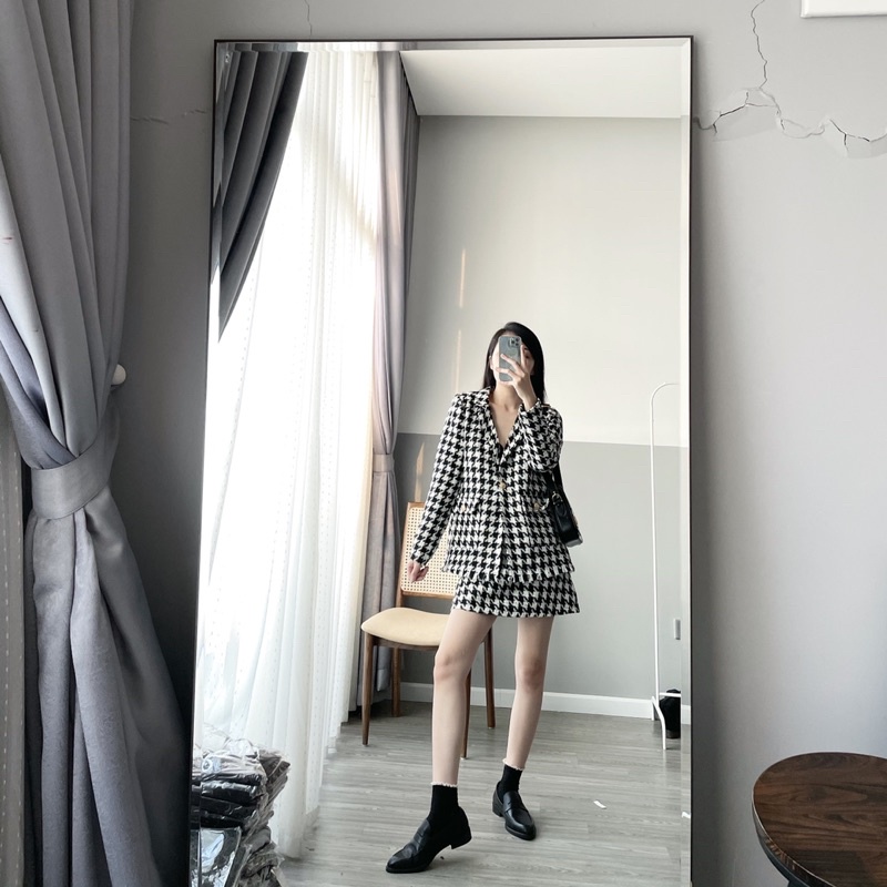 chân váy A kẻ tweed | BigBuy360 - bigbuy360.vn