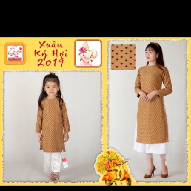 Sét áo dài mẹ và bé