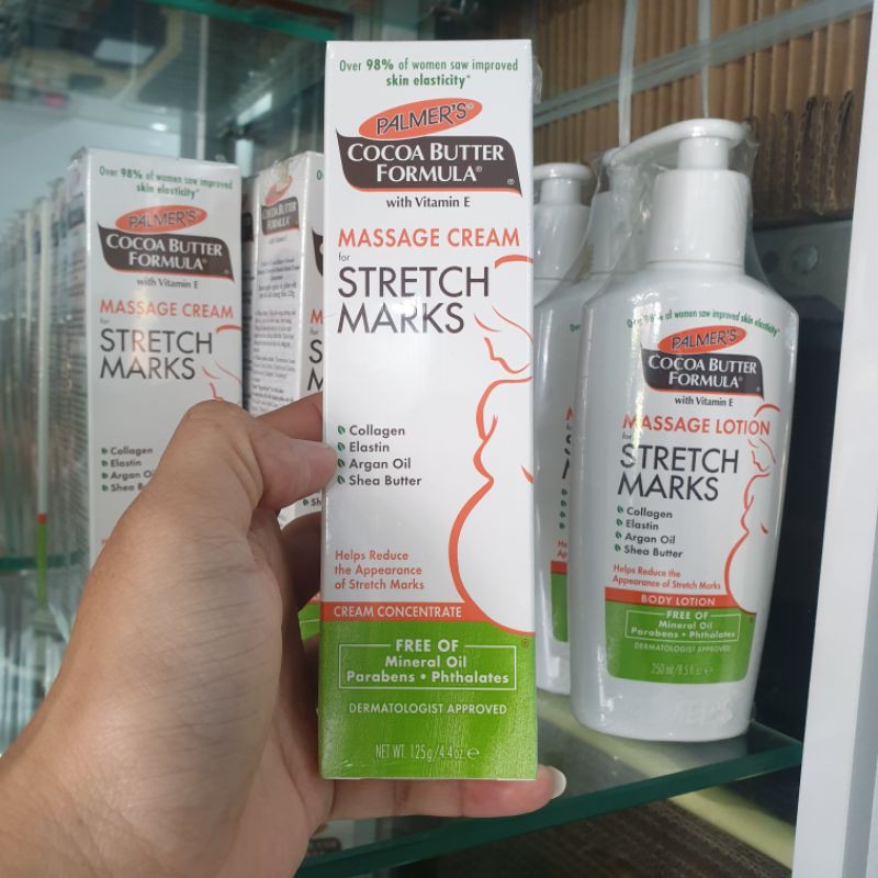 [Chính hãng] Kem ngăn ngừa giảm vết rạn khi mang thai Palmer's Cococa Butter Massage Cream For Stretch Marks 125g