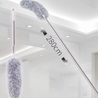 Chổi quét bụi, phất trần đa năng tay cầm INOX có thể kéo dài