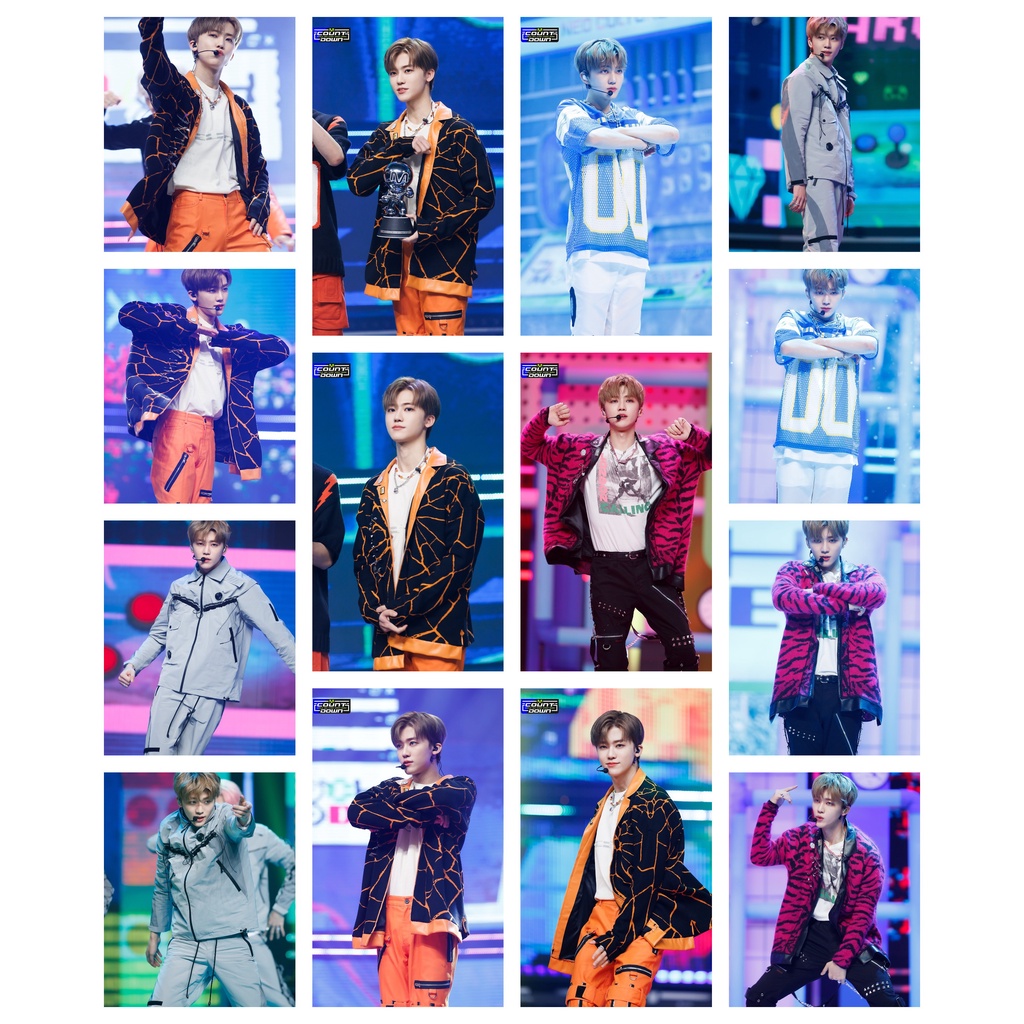 Lomo card 14 ảnh nhóm NCT DREAM - Glitch Mode - sân khấu M Countdown