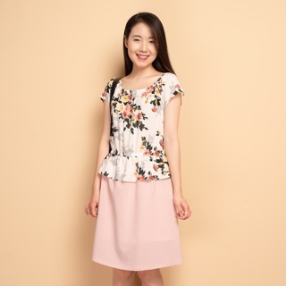 Váy liền phối 2 màu