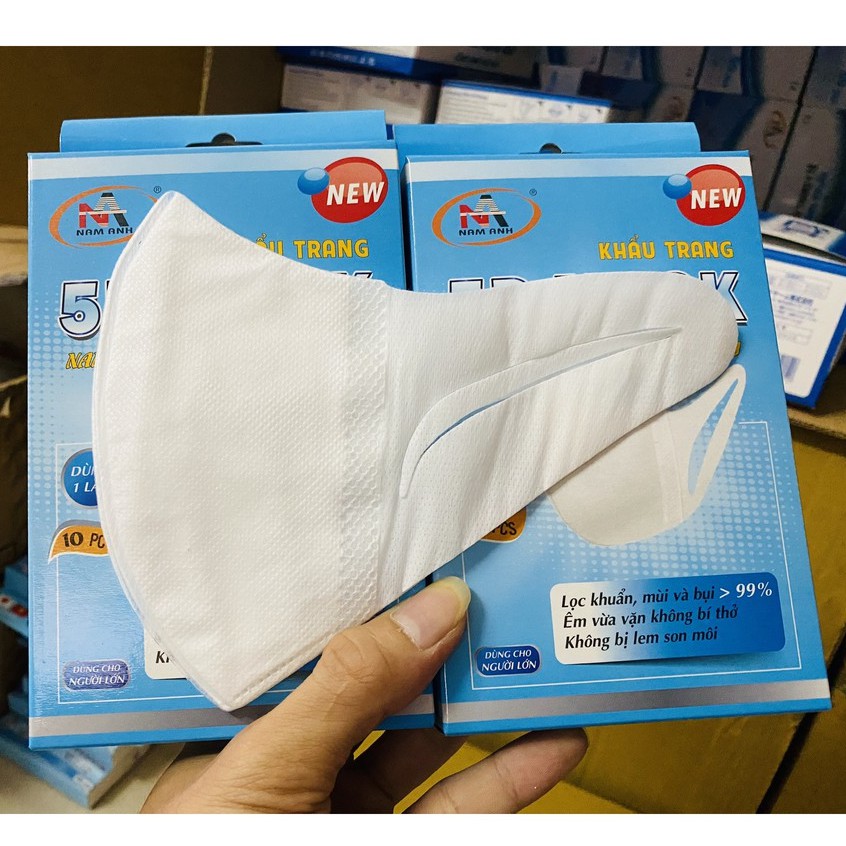 Khẩu trang y tế Nam Anh Famapro VN95, 5D Mask Super Fit đủ màu đủ loại, người lớn trẻ em, hộp 10 cái NPP Shoptido | BigBuy360 - bigbuy360.vn