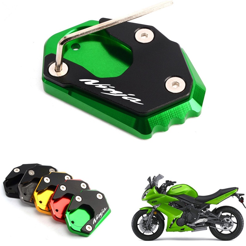 Đệm Lót Chân Chống Xe Mô Tô Kawasaki Ninja250 300 650 1000 Er6F Er4F Zx6R Zx10R