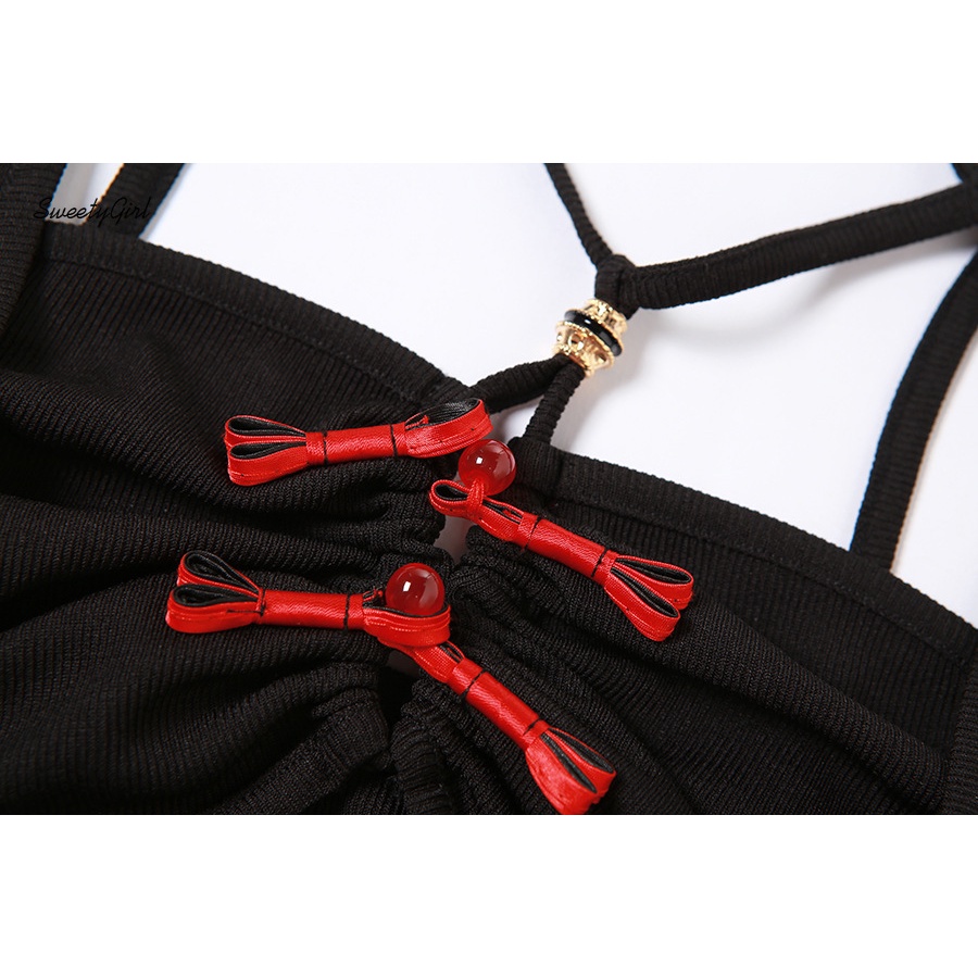 Đầm Ôm Trễ Vai Có Thắt Nơ Quyến Rũ Cho Nữ