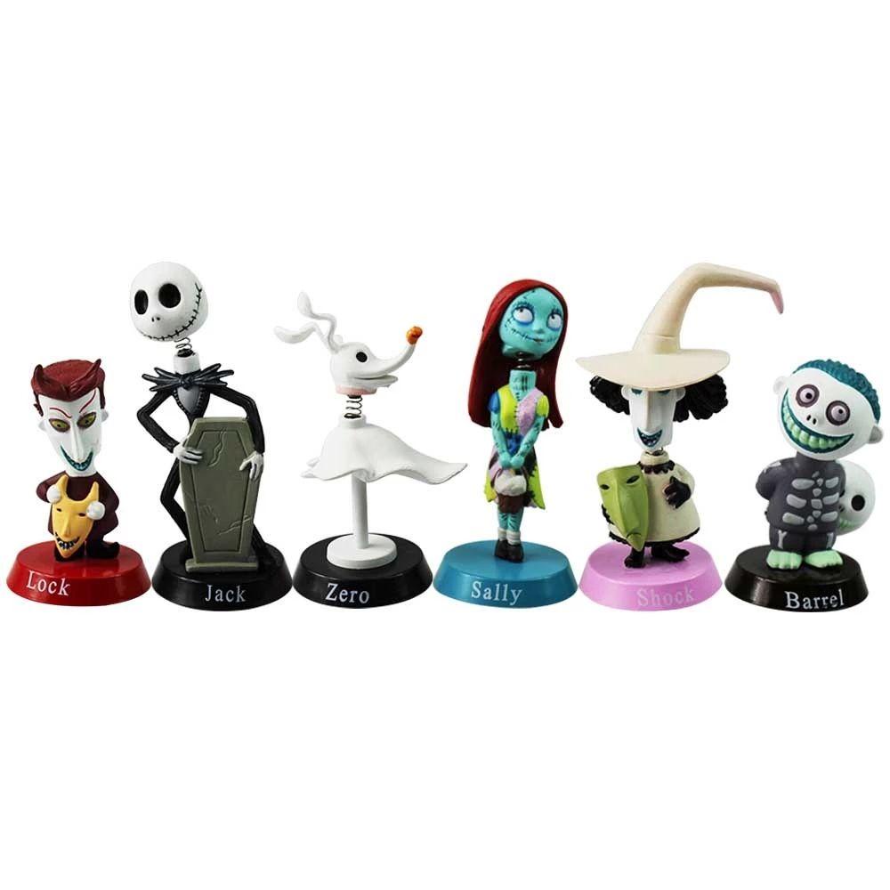 Rebuy1 Mô Hình Đồ Chơi Jack Skellington Trang Trí Nhà Búp Bê Bằng PVC