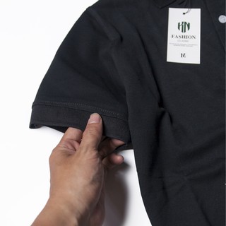 Áo thun Polo Logo KN - Đen