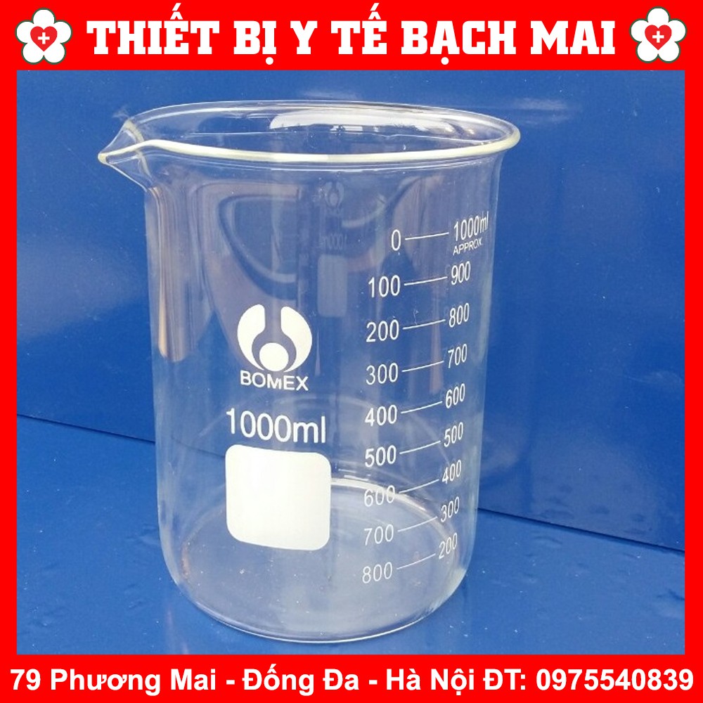 Cốc Đong Thủy Tinh Thí Nghiệm Từ 250ml - 1000ml