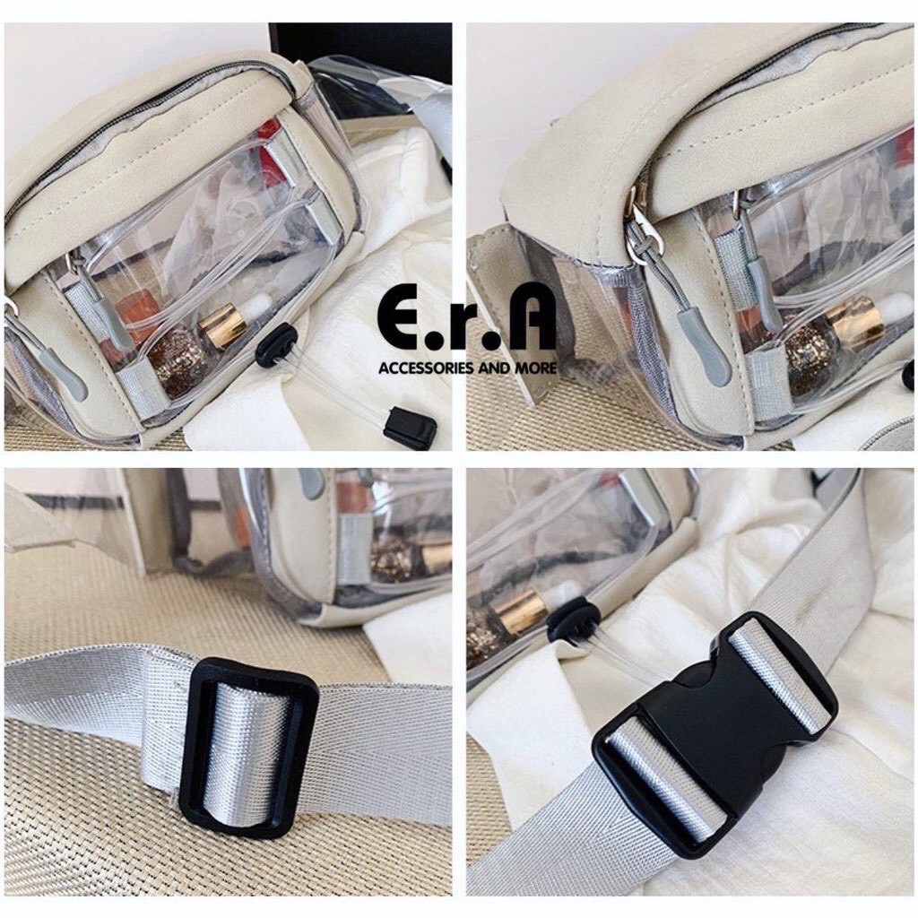 Túi Bao Tử Đeo Chéo Nam/ Nữ ERASHOP 076943 - Trong Suốt Cá Tính, Tiện Dụng Hot Trend Cực Rẻ Đẹp