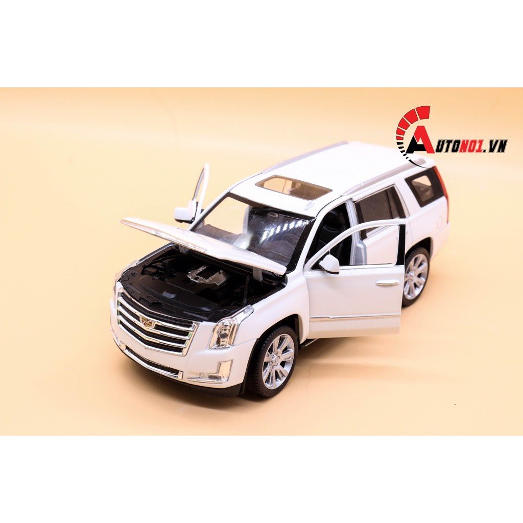 MÔ HÌNH XE CADILLAC ESCALADE 2017 WHITE 1:24 WELLY 5169