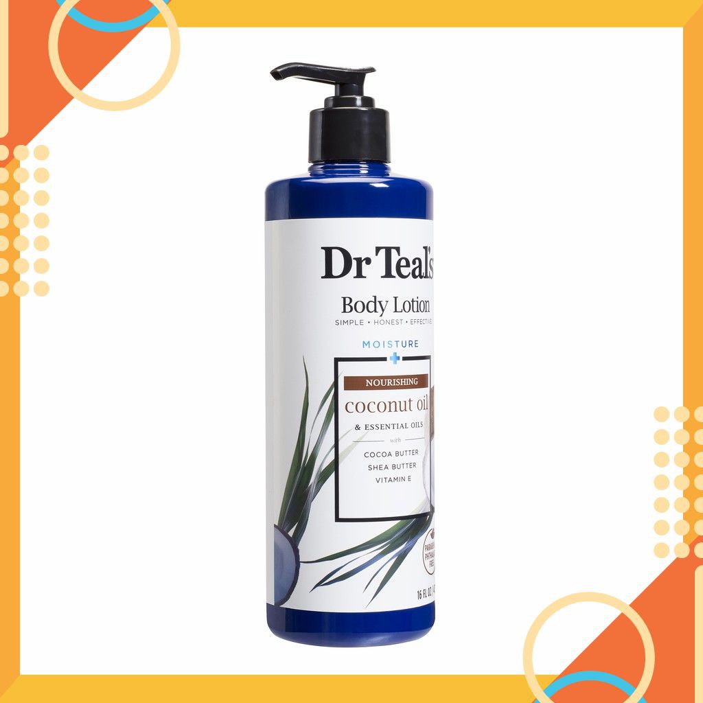 Sửa dưỡng thể toàn thân Dr Teal's Body Lotion Moisture 532ml Hàng có sẵn tại shop