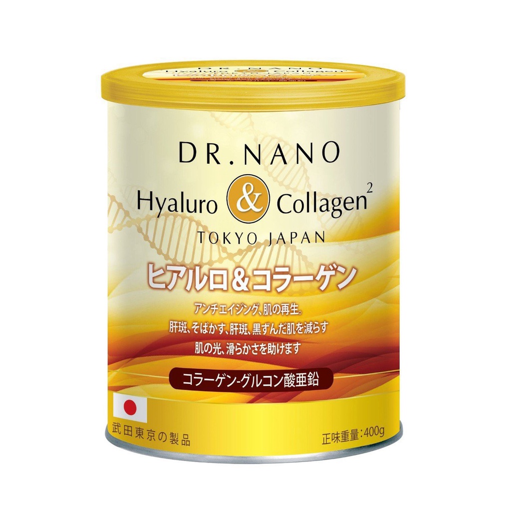 Sữa bột Nano Collagen, acid hyaluronic giúp trắng đẹp da, tăng nội tiết tố nữ - 400g (Sữa Dr.Nano Hyaluron Collagen)