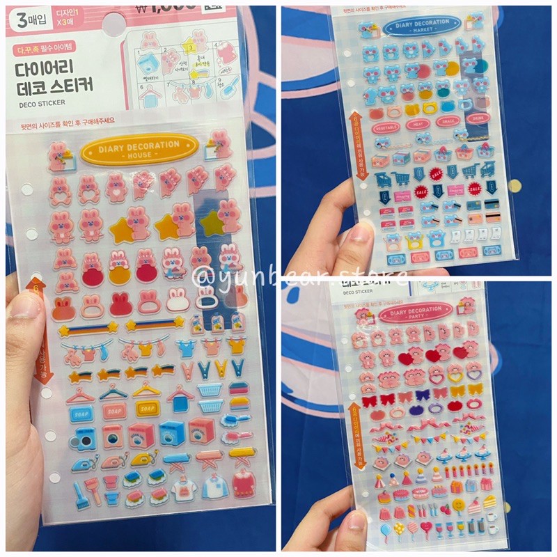 TỔNG HỢP CÁC MẪU STICKERS - DAISO HÀN QUỐC