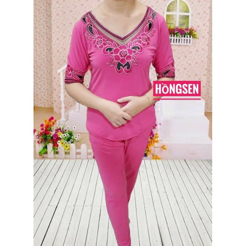 Đồ bộ trung niên dài thun solen loại 1