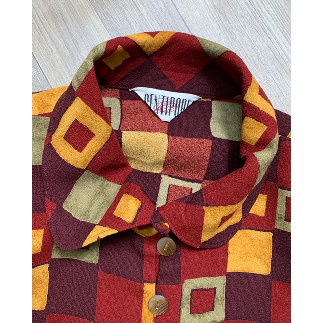 Áo sơmi 2hand hoạ tiết