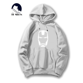 Áo Khoát Hoodie Unisex Có Mũ, Áo Khoát Thun Cho Cả Nam Và Nữ In Phản Quang Iron Man KN31