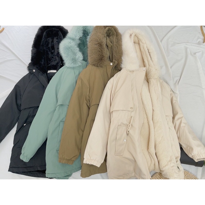 PARKA LÓT LÔNG DÁNG DÀI - HÀNG CAO CẤP