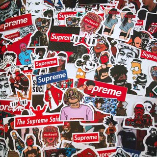 Set 100 Sticker hình dán - Supreme