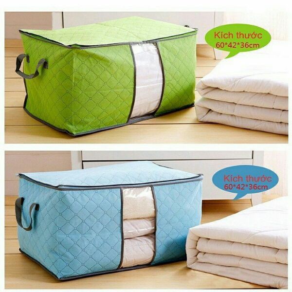 Combo 2 túi đựng quần áo đa năng tiện dụng loại lớn nằm ngang - túi đựng chăn màn quần áo gấp gọn tiện dụng