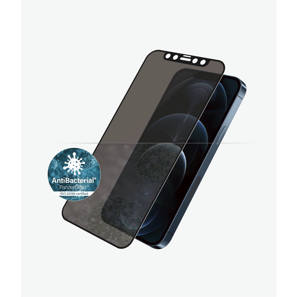 Kính Cường Lực Dành Cho IPhone 12 Series PanzerGlass™ kháng khuẩn tiêu diệt vi khuẩn và bào tử nấm trên kính điện thoại