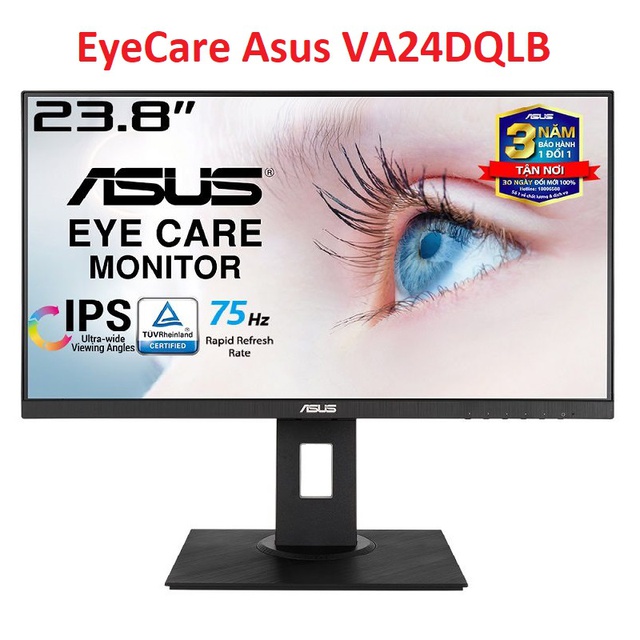 Màn Hình EyeCare Asus VA24DQLB 23.8"FHD IPS 75Hz AdaptiveSync Low Blue Light