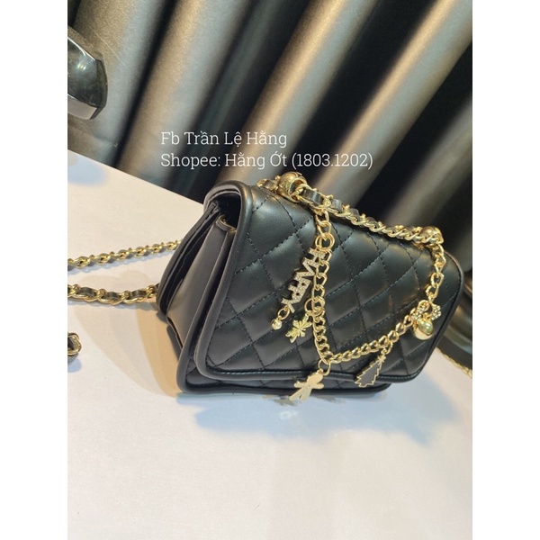 Túi Trám size 22cm dây xích trang trí cực xinh KO HỘP
