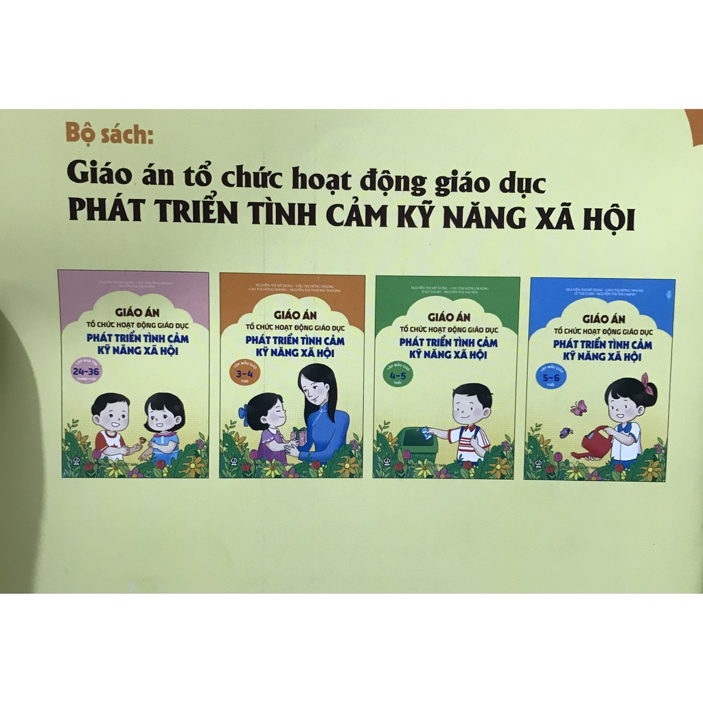 Sách - Giáo án tổ chức hoạt động giáo dục phát triển tình cảm kỹ năng xã hội ( Bộ 4 cuốn )