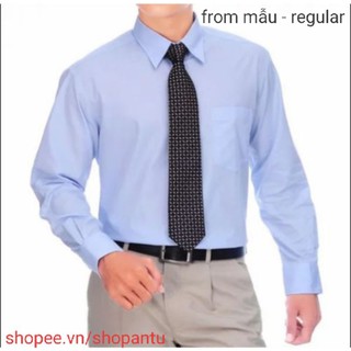 Áo VIỆT TIẾN size ĐẠI tay dài form regular(số 45 hoặc số 46) Nhiều màu