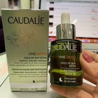 Dầu khô thải độc ban đêm #caudalie vineactive huile de nuit detox.