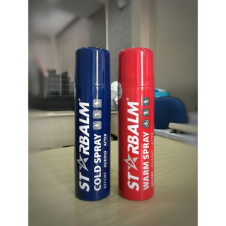 COMBO 2 chai xịt nóng & lạnh starbalm cho người chơi thể thao