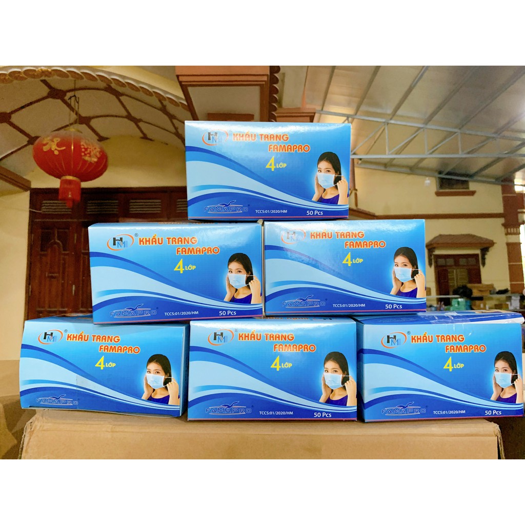 HỘP 50 CÁI KHẨU TRANG Y TẾ 4 LỚP KHÁNG KHUẨN | BigBuy360 - bigbuy360.vn