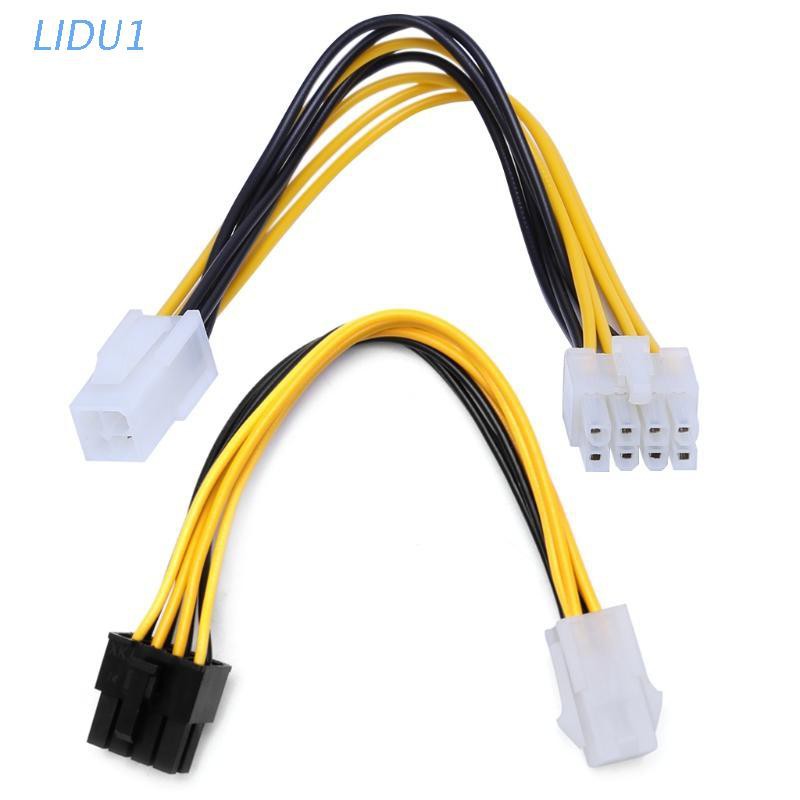 Cáp Chuyển Đổi Nguồn Điện 4-pin Sang 8-pin Lidu1 Atx