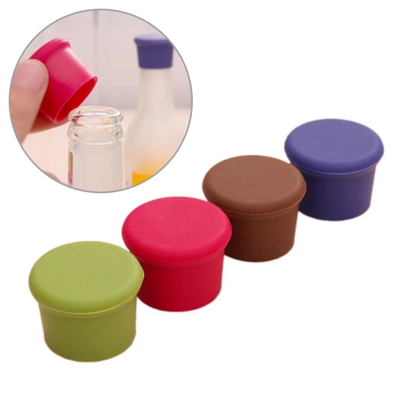 Set 5 Nút Silicone Đậy Chai Rượu Vang Tiện Dụng