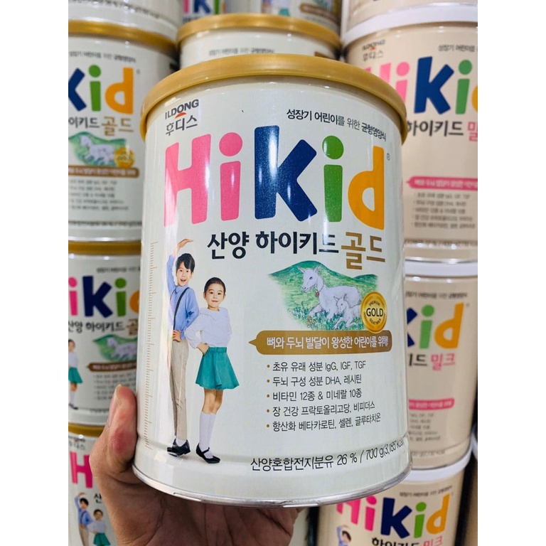 Sữa bột Hikid dê,vani nội địa Hàn