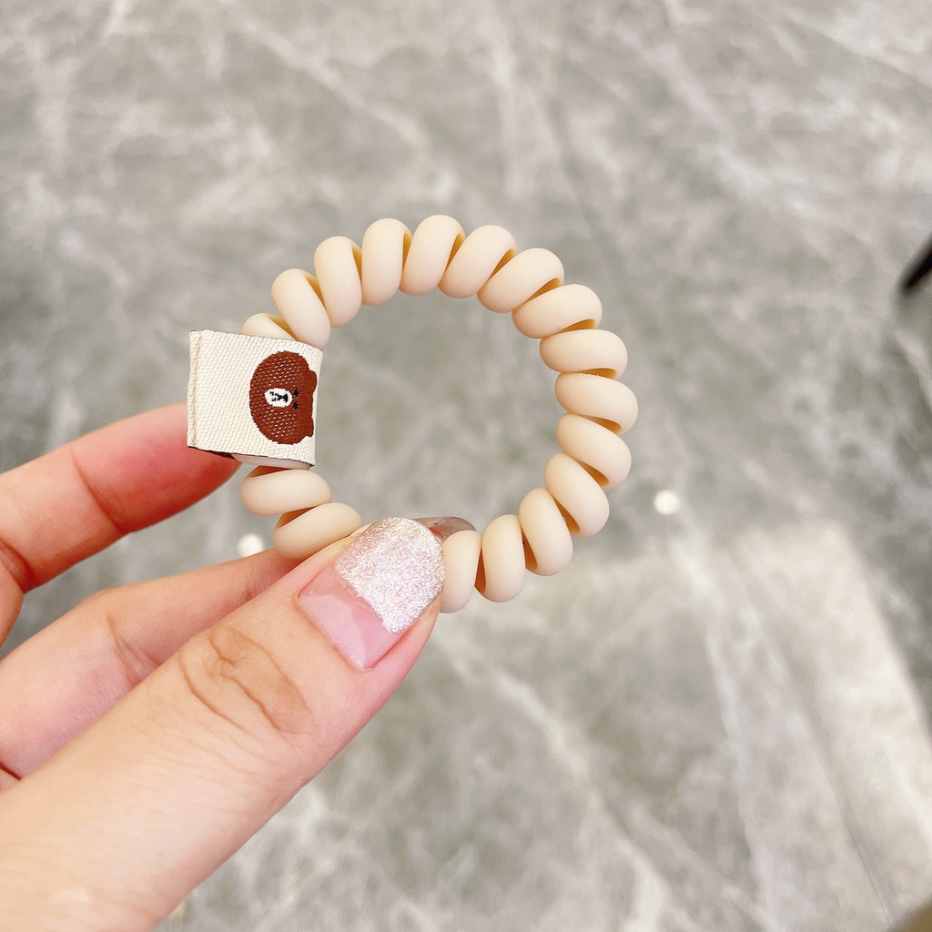 Dây buộc tóc nhựa hình gấu xinh xắn cho nữ