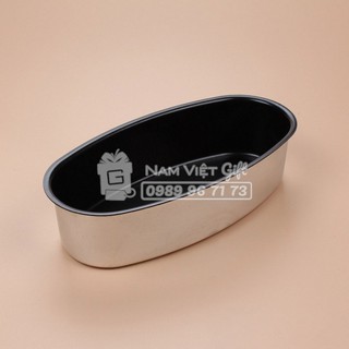 Khuôn Nhôm Đúc Oval Làm Bánh CheeseCake 21.5 * 10.2 * 5.7cm