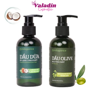 Dầu oliu |Dầu dừa Milaganics Nguyên Chất Pure Oil 100ml/150ml