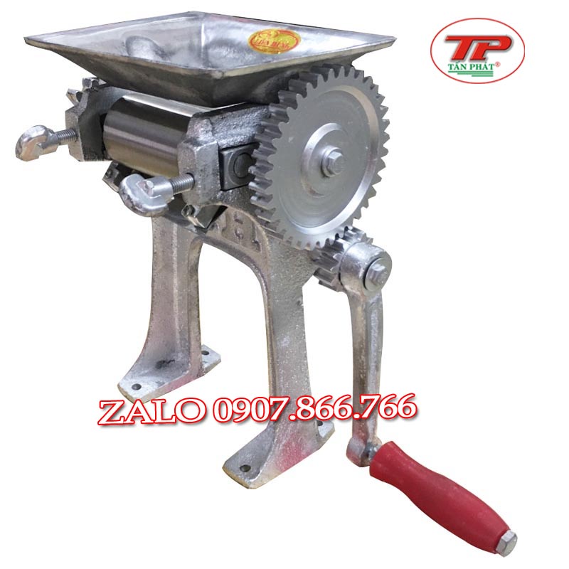 Máy làm mềm mực nướng 7.5CM -máy cán cá khô quay tay trục inox 27mm