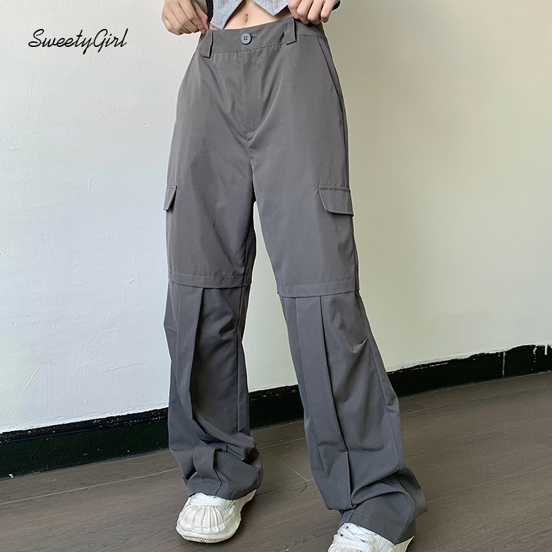 Quần Dài Thể Thao Lưng Cao Ống Đứng Màu Trơn Thời Trang Cho Nữ