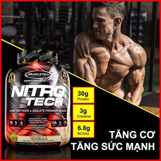Whey Protein Nitro Tech 4lbs (1.8Kg) - Sữa Tăng Cơ săn chắc Boby