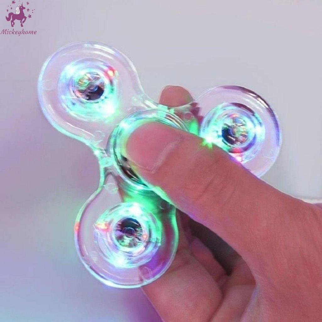 Con quay Fidget tích hợp đèn LED giải tỏa căng thẳng Con quay đèn LED nhiều màu dùng làm đồ chơi giúp giải tỏa căng thẳng